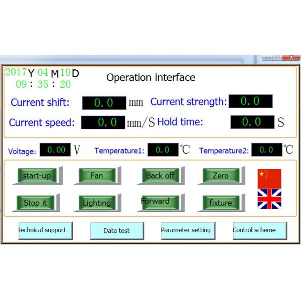 1KN ~ 20 KN Battery Test Chamber Crush Nail Penetration 0~400MM
