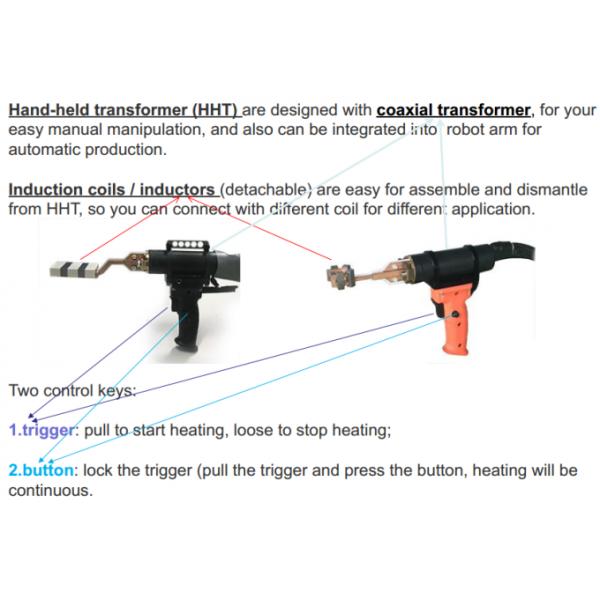 Portable de alta frecuencia 10KVA a la máquina del recocido de inducción de 50KVA IGBT con la bobina de inducción del PDA
