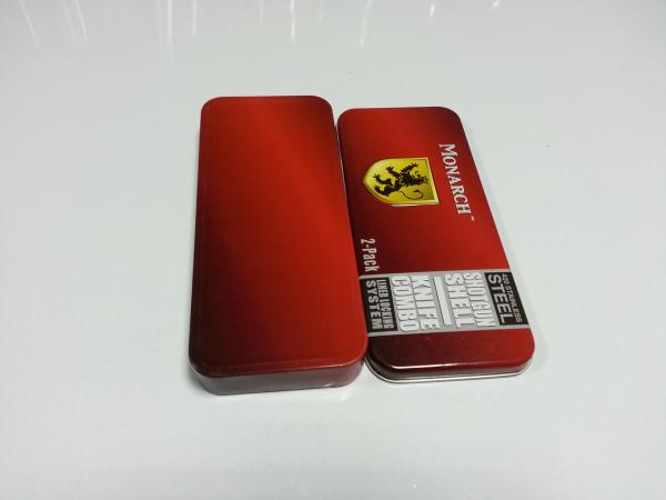 Metal Stainless Stationery Hinge Tin Boxes Containers For School Students