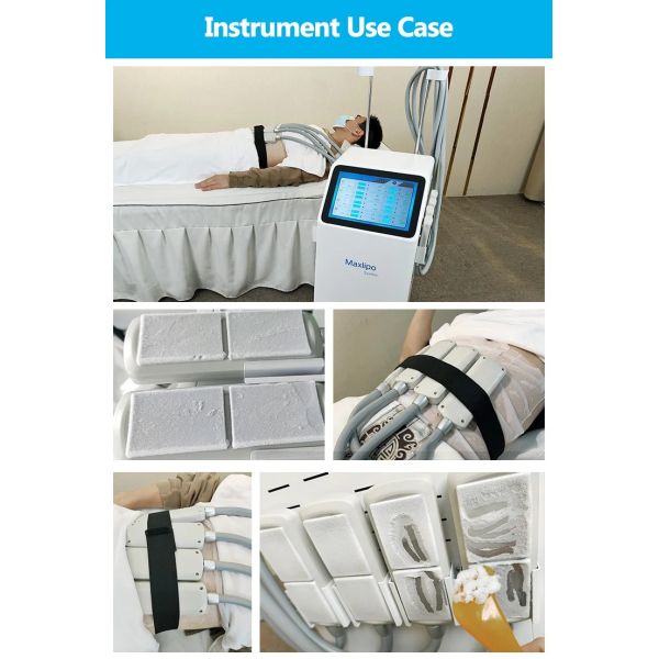 Non-invasive Body Slimming 4 Cooling Pads Cryo Membrane Fat Freezing Professional Machine Cool Sculpting Salon Massager Device