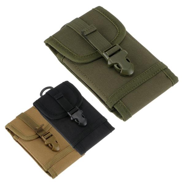 Outdoor MOLLE Tactical Military Pouch Army Black Waist Holster with Belt Clip for iPhone X 6 6s 7 Plus 8 Plus