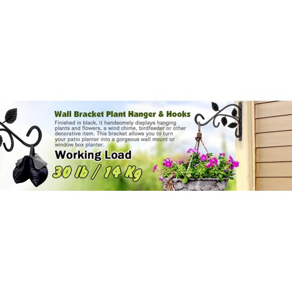 Углеродистая сталь настенный садовый крючок для подвесных корзин и кормов для птиц