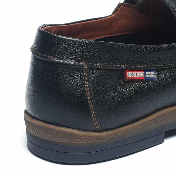 Customized Logo Lace Up Navy Blue Leather Dress Shoes