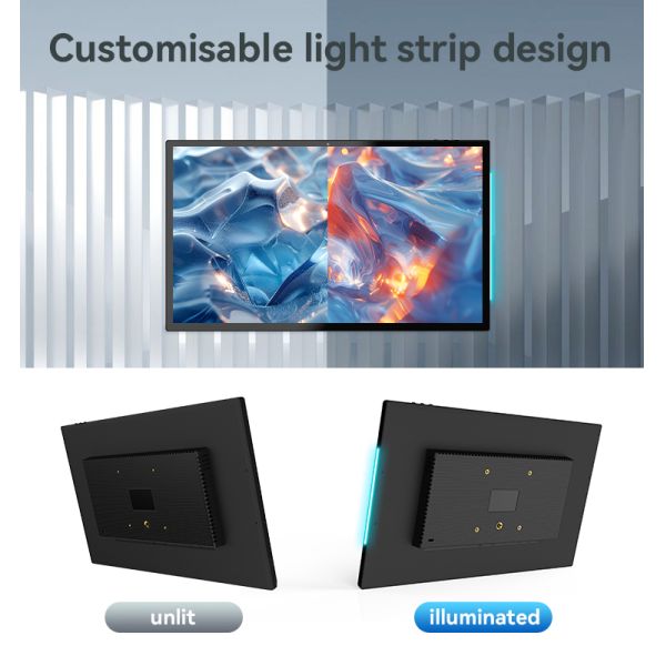 15.6 Inch RK3566 Quad Core Android Tablet PC with LED Light Bar for Wall Mounted Conference Room Use