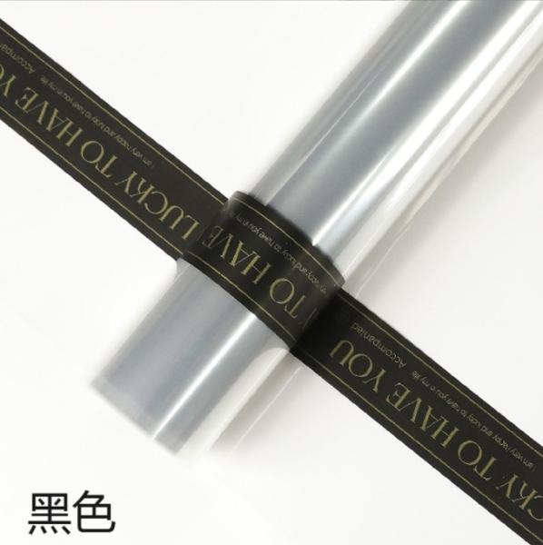 Ins-style Simple English Cellophane Thickened Dust-proof Transparent Opp Film Paper Korean-style Bouquet Wrapping Paper Material