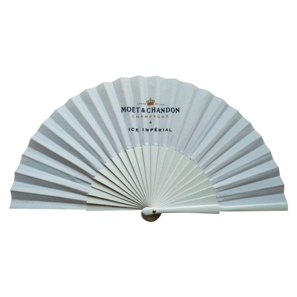 Custom Made Wooden Folding Fan 23cm 30cm Length As Promotion Gift