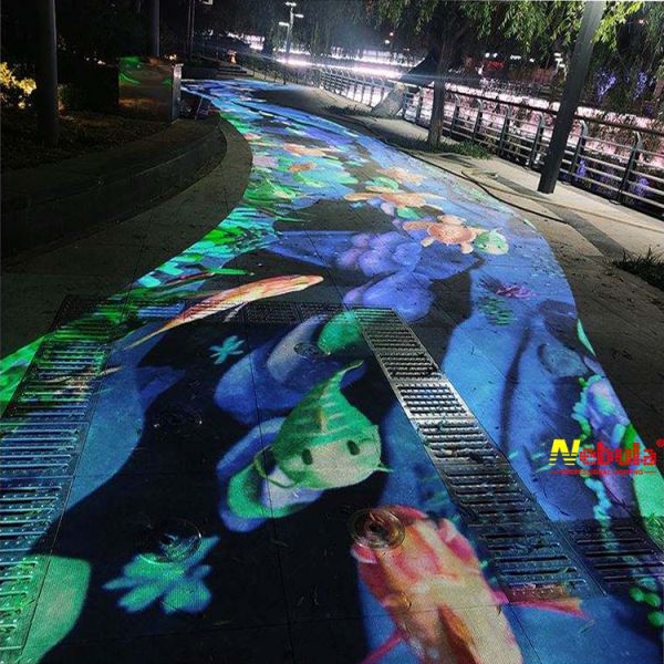 Nebula 80+ Interactive Games DLP 1000 Lumen LED Outdoor Projection 3D Mapping Gobo Video Projector