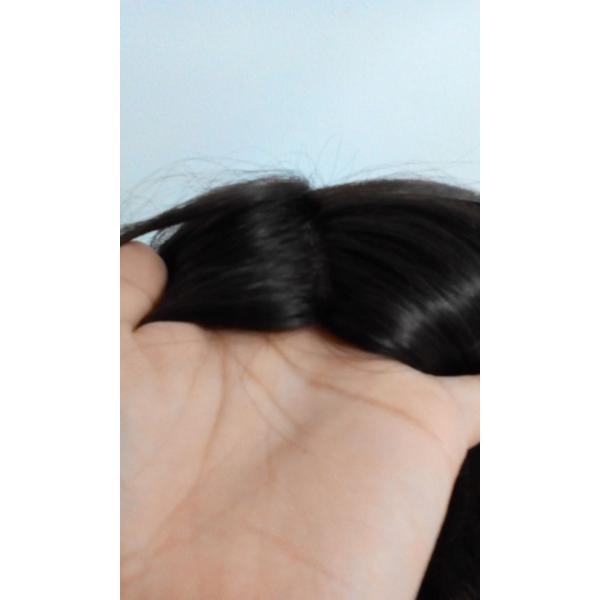 Human Hai Fine Mono With Npu Around Toupee For Men Hair Replacement