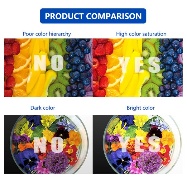 Impressão de tinta branca de 1000 ml Cyan Ink Direct to Film com opacidade e definição