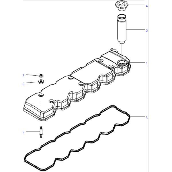 6754-11-7120 6754-11-8180 Presa de la tapa de la válvula KOMATSU Partes de repuesto para excavadoras para PC220LC-8