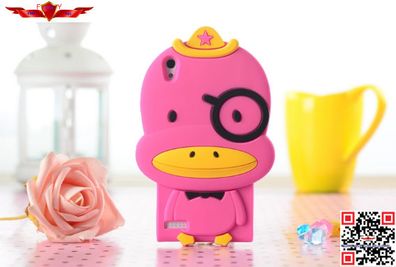 100% Qualify Brand New Fashion Cartoon Silicone Cover Case For Huawei Ascend P6