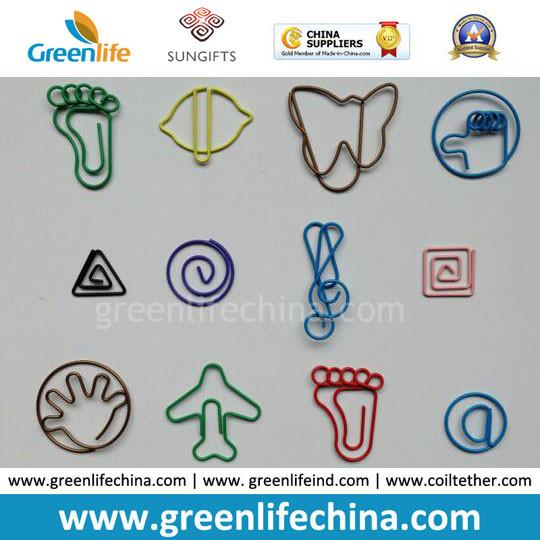 PET Material Custom Paper Clip Gift OEM Stationery Holder