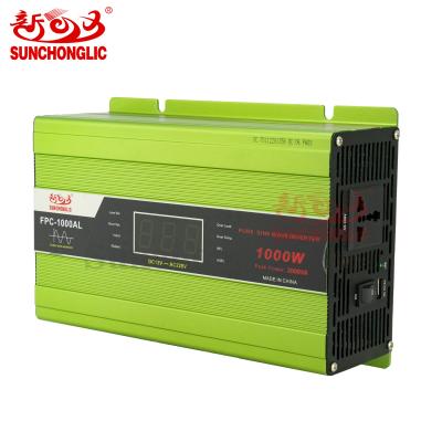 Inversor sinusoidal puro de 12v / 220v 1000w - operación compacta eficiente y silenciosa