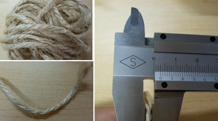 3ply 3mm Baler Twine FIBER Natural 4g/m-6.3g/m Customized Length Agriculture Packing Twine Twine in Rolls