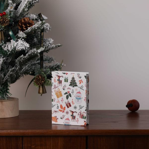 Creative Wood Paper Book Lamp Reading Lighting Christmas Decorations USB Charging