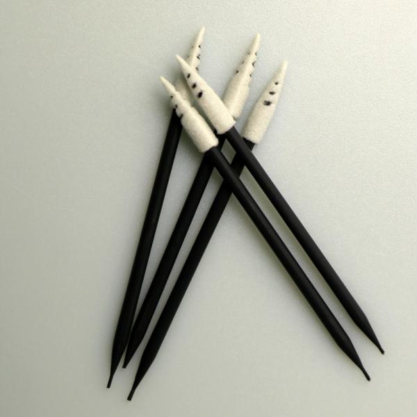 Подсказка пены свободной от спирали корпии остроконечная вытирает тампоном длину аппликаторов 76mm