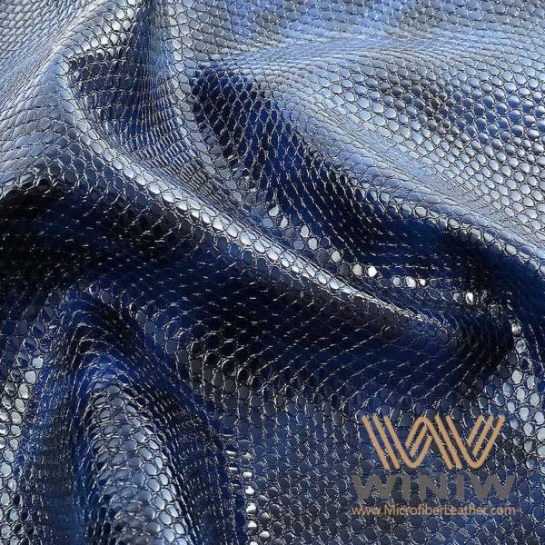 Embossed PU Crocodile Leather 1.2mm Thickness PU Faux Leather Fabric Waterproof