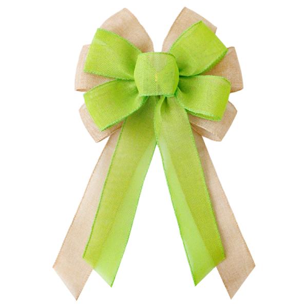 Agregue un toque de color a su envoltura de regalo con MSD 2024 de Pascua de doble color Arcos de burlap