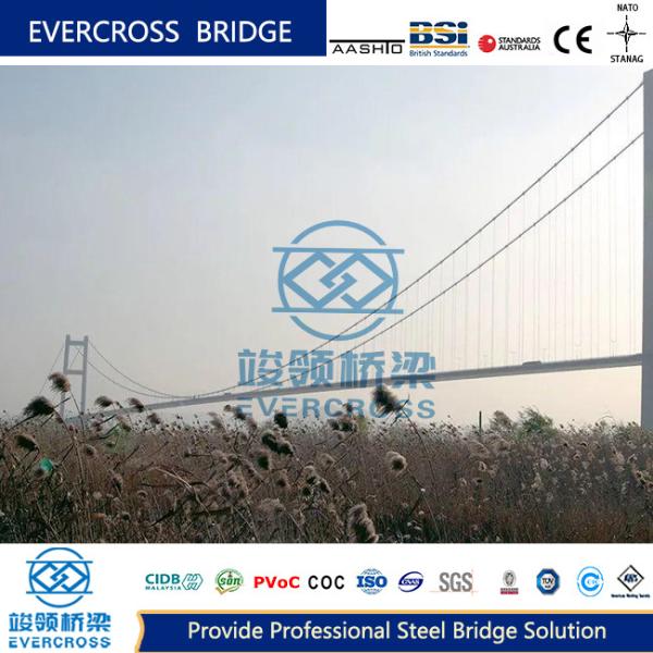 Flexible Durable Steel Wire Suspension Bridge Customized For High Load