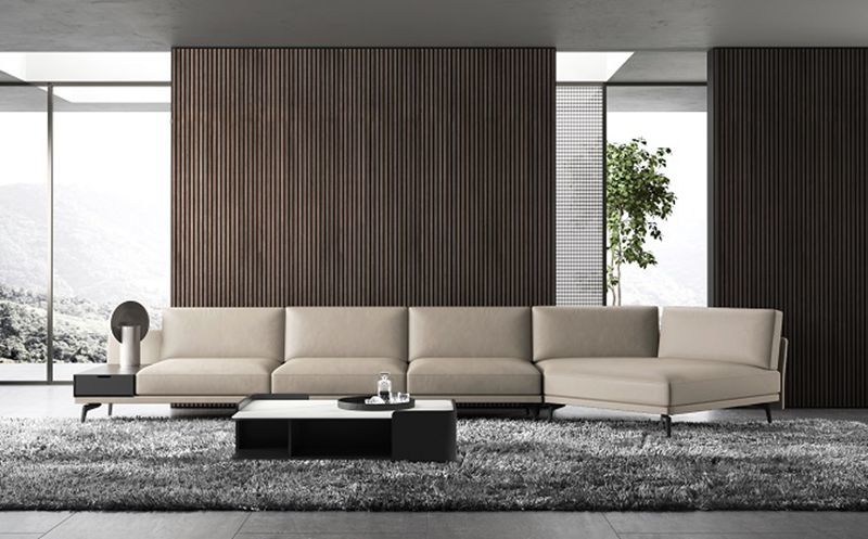 1300mm Modular Office Sofa Office Reception Sofa With Side Storage Coffee Table