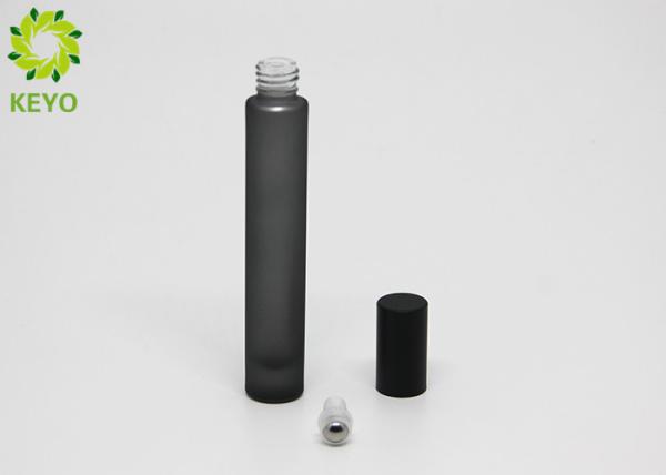 Thick Bottom Glass Fragrance Bottles , Perfume Bottle Packaging Clear Black Matte Finish