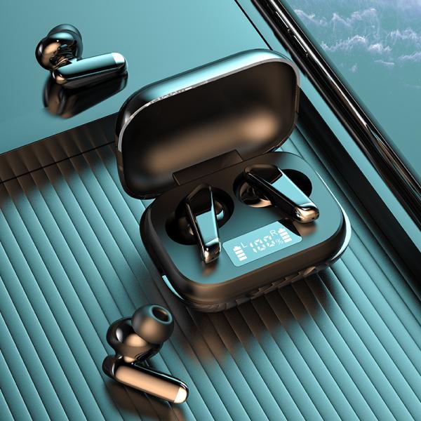 M12 LCD Stereo Sound Ipx7 Waterproof Bluetooth Earphones Headset Earbuds For Swimming