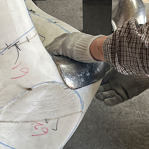 Rust Metal Garden Sculpture Outdoor Yard Decor Art Statue For Lawn