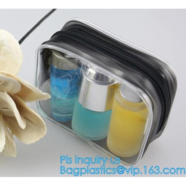 Сумка мытья перемещения PVC косметической гигиенической косметикаи состава ясная с ручкой, косметические сумки подарка Tote сумка макияжа перемещения для молнии