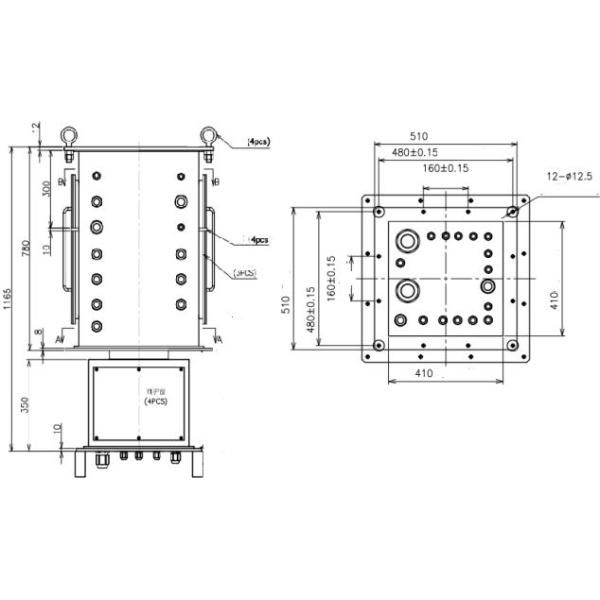 de la grúa 690VAC del anillo colectando grado de la protección del IP 56 de la capacidad de carga actual con seguridad