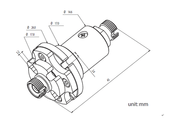 Соединение 500rpm оптического волокна нержавеющей стали роторное для одиночного режима и multi волокон режима