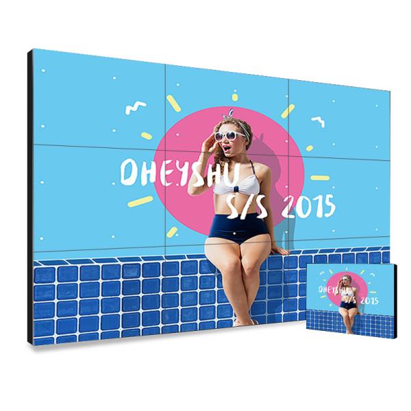 Full Hd Wifi Lcd Wall Screen 1920x1080 RGB 3.5mm Anti Collision With Tempered Glass