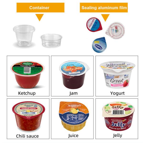 Multi Purpose Cup Filling Sealing Machine for Yogurt Milk Honey 10–100ml