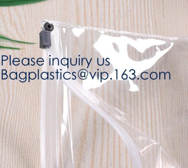 Custom Logo Zip Lock Transparent PVC EVA Cosmetic Bag,Reusable EVA swimwear bag with k in various colors, bagease