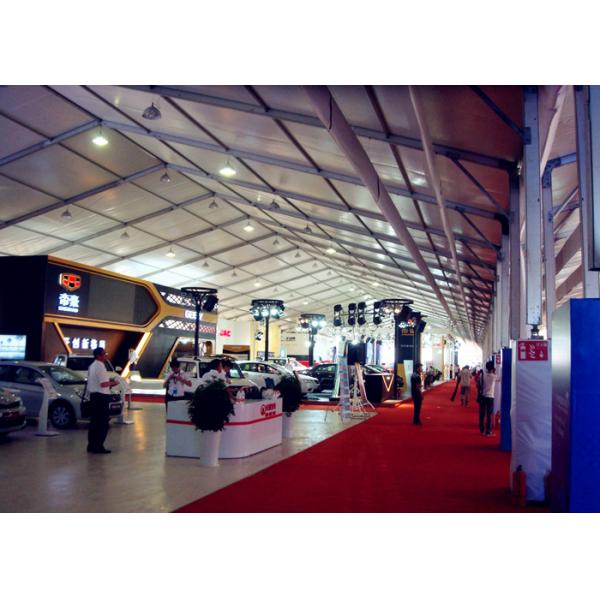 Steel Frame Structure White Marquee Trade Show Tents Multifuctional Sun Proof