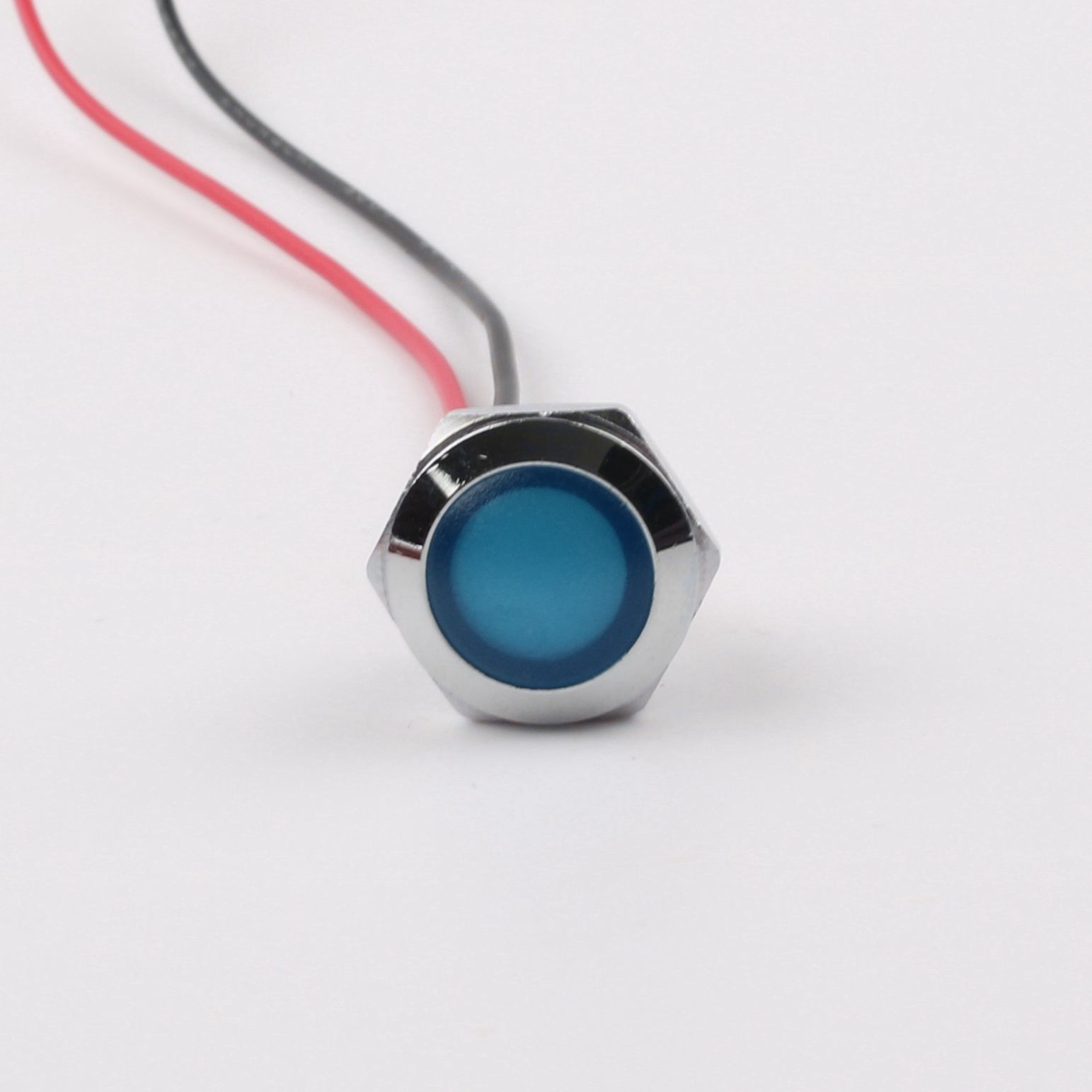 12mm Metal Indicator Light Spherical Short Style Waterproof Industrial Control Equipment CE Certified Soft LED Red Green Orange