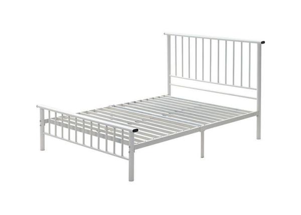 Easy Assembly ODM 1.5mm White Metal Single Bed