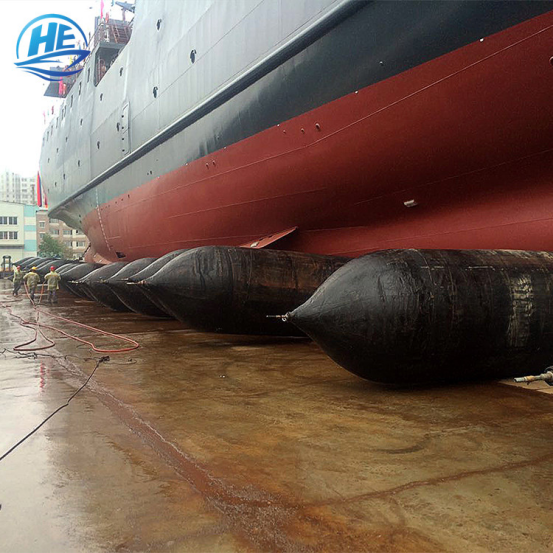High Pressure Black Marine Rubber Airbag For Shipping Launching