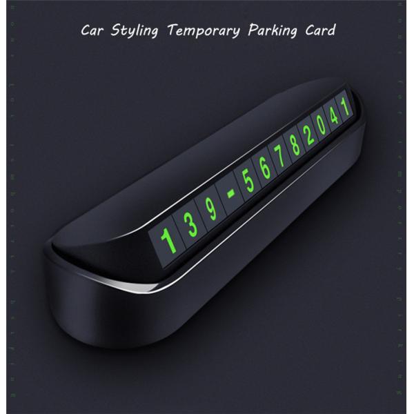 Черная карта автомобиля 13cmx3.5cmx2.5cm временная паркуя
