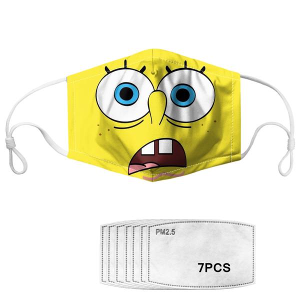 Cartoon Washable Kids Dust Face Mask With PM2.5 filter