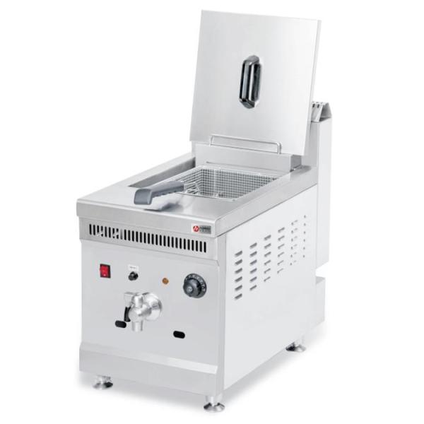 Commercial Electric 18L Double Tanks Chip Deep Fryers with Oil Drain Valve