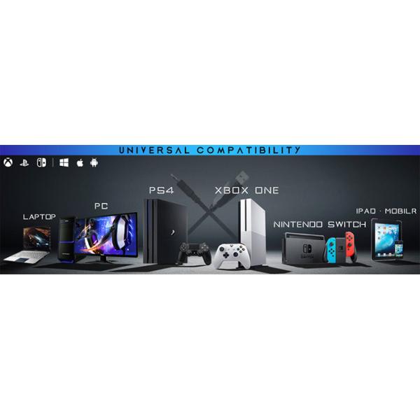 шлемофон игры 10m Bluetooth 5,0, 3,5 шлемофон штепсельной вилки беспроводных Ps4 с Mic