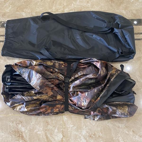 Portable Camouglage 150D PU Coated Polyester Oxford Folding Chair Tents For Camping