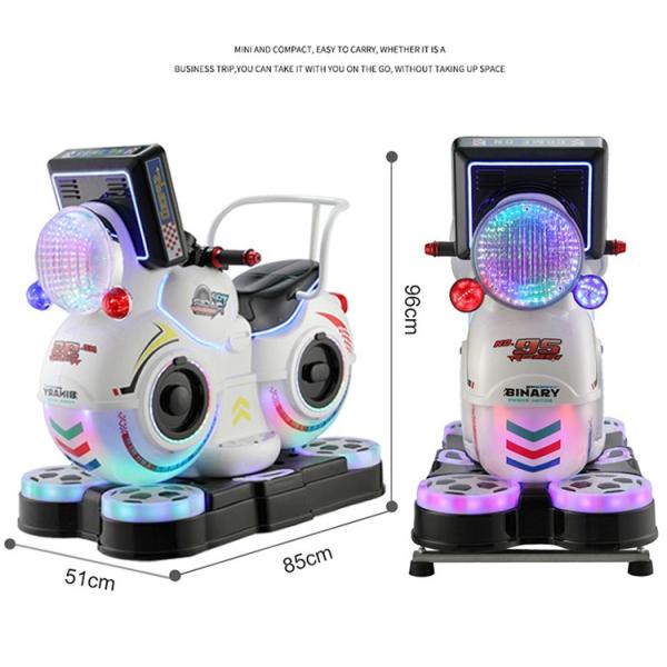 1 jogador 3D vídeo motocicleta Kiddie Ride Parque de diversões Moeda Operação Arcade Riding Toy Machine 85 * 51 * 96cm