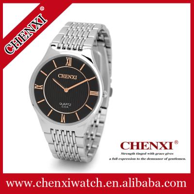 Rose Gold 030A Roman Numbers Big Bezel Watches Man Unisex Couple's Gift Watch Pink Black Stainless Steel Watches Man