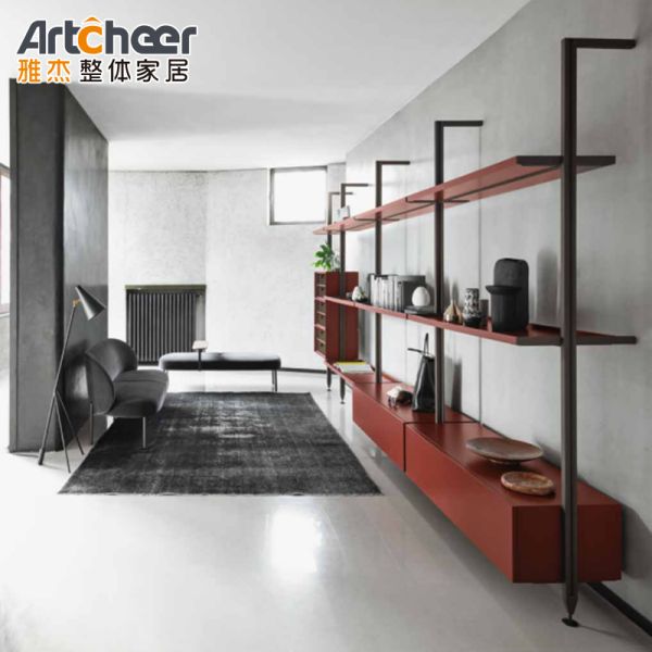 Modern Adjustable Height Display Rack with Customized Size for Living Room Furniture