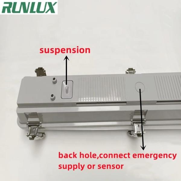 Transparent Polycarbonate Diffuser Tri-proof Fixture for Waterproof Car Washing Garage