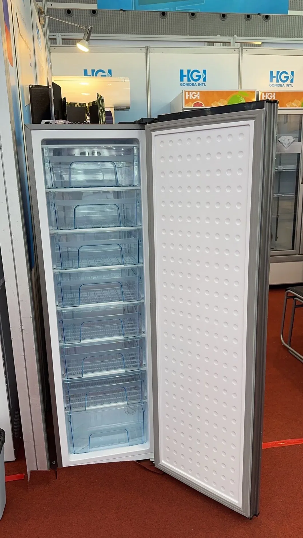Small Portable Upright Freezer Single Door Deforst Refrigerator Bd-120