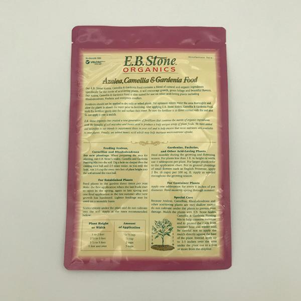 Customized Printed 500g 1kg Flat Bottom Bags Zipper Top Sealing