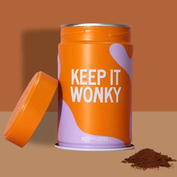 Boîte en ferraille de grains de café de qualité alimentaire de luxe imprimée sur mesure boîte étanche à l'air de café boîtes de thé boîtes de dégazage de soupape d'étanchéité ronde boîte de café