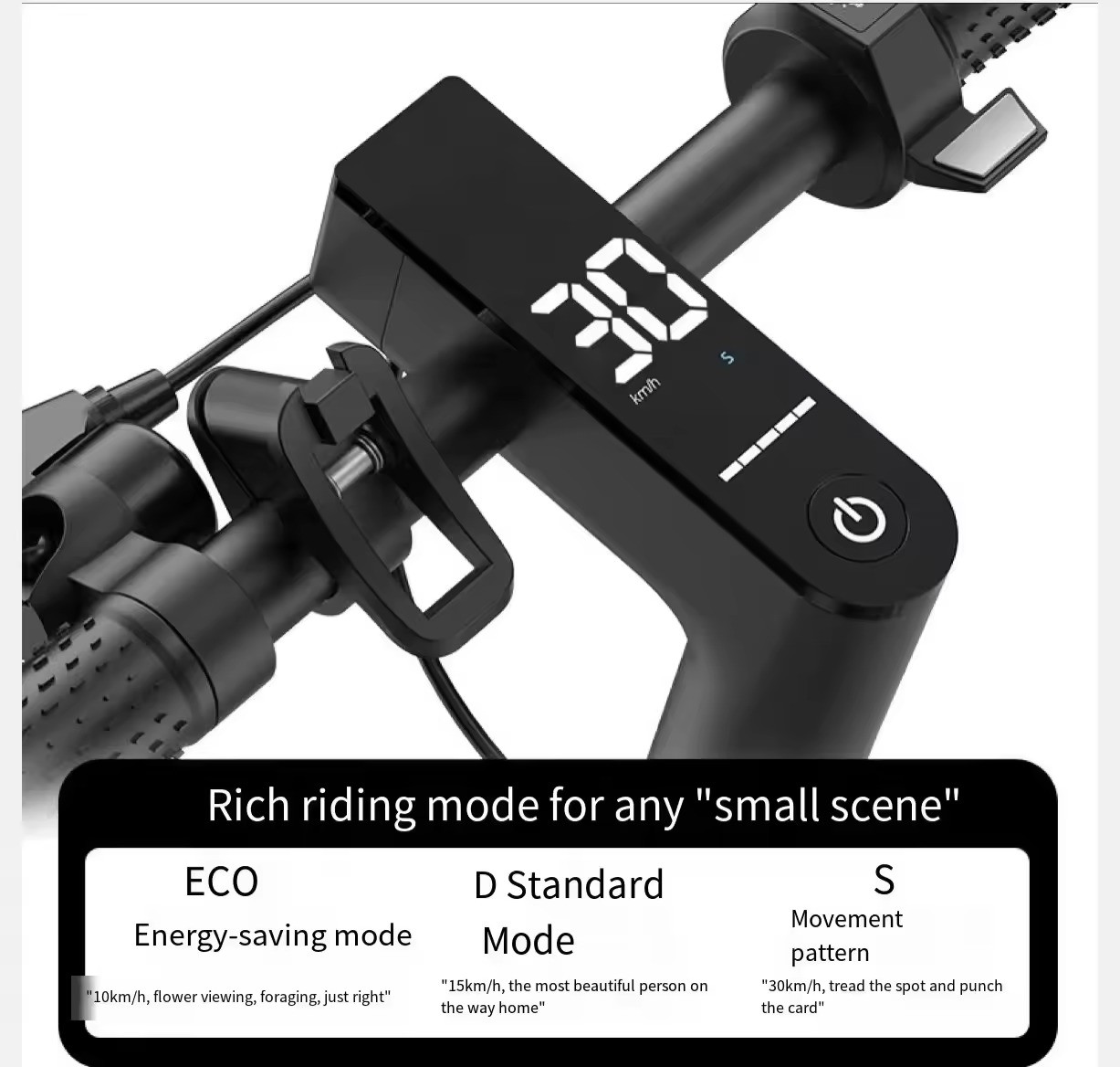 Electronic Smart Type 35km Battery Life 800W 10Ah 15Ah 36V 48V High Speed Off Road Electric Scooters For Adult